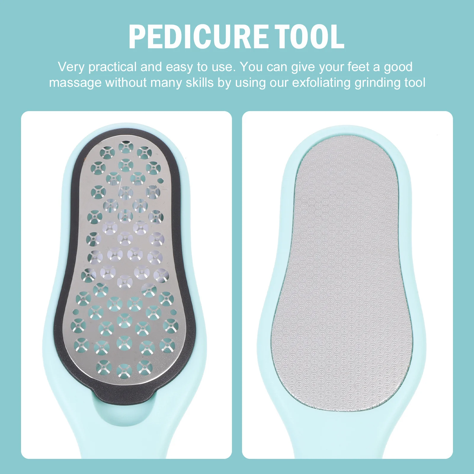 1 Stuks Voetrasp Bestand Exfoliërende Slijpen Tool Voor Gladde Voeten Pedicure Trimmer Lichtblauw Dode Huid Remover Pedicure tool
