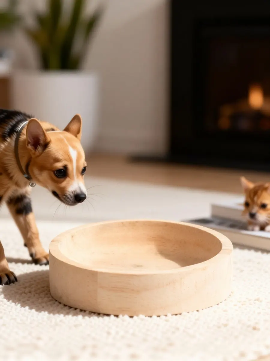 Small Wooden Hamster Feeding Bowl Sturdy Pet Food Holder Easy Wash Cage Feeder Dish Squirrel Feeder Squirrel Feeders
