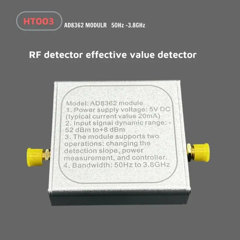 RF Power Meter Highs Speed 50Hz to 3.8GHz Logarithmic Detectors Highs Frequency Radio Frequency Detection Module Dropship