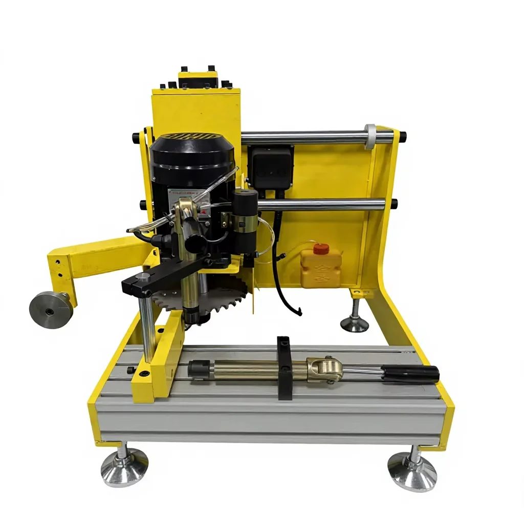 Manual PLC-controlled End-milling Machine for UPVC Aluminum Profile Doors Windows 1.1 kW Motor 3600r/min 50mm Processing Depth