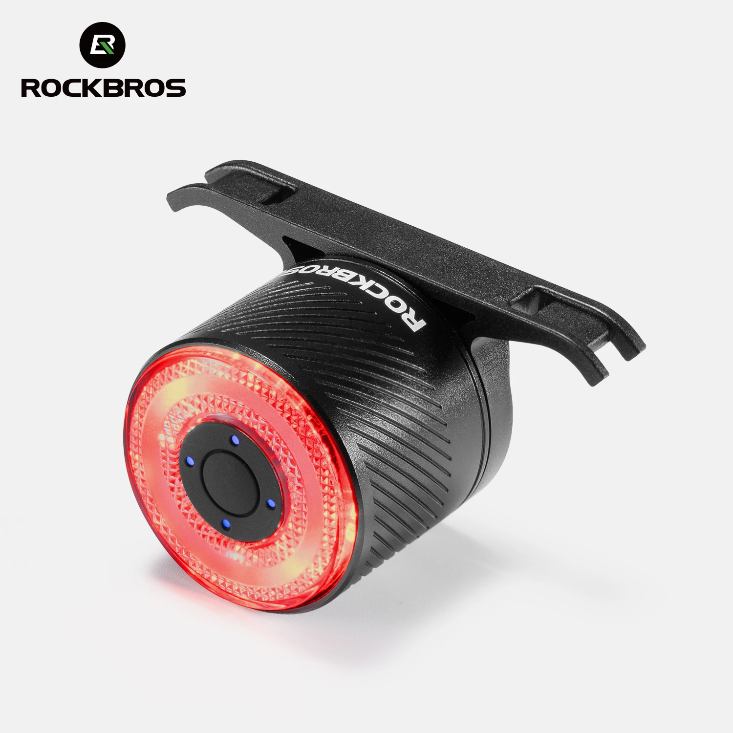 ROCKBROS Bike Tail Light IPX6 Waterproof Brake Sensing 9 Lighting Modes Bicycle Rear Light with Dual Mounts Smart Bike Taillight