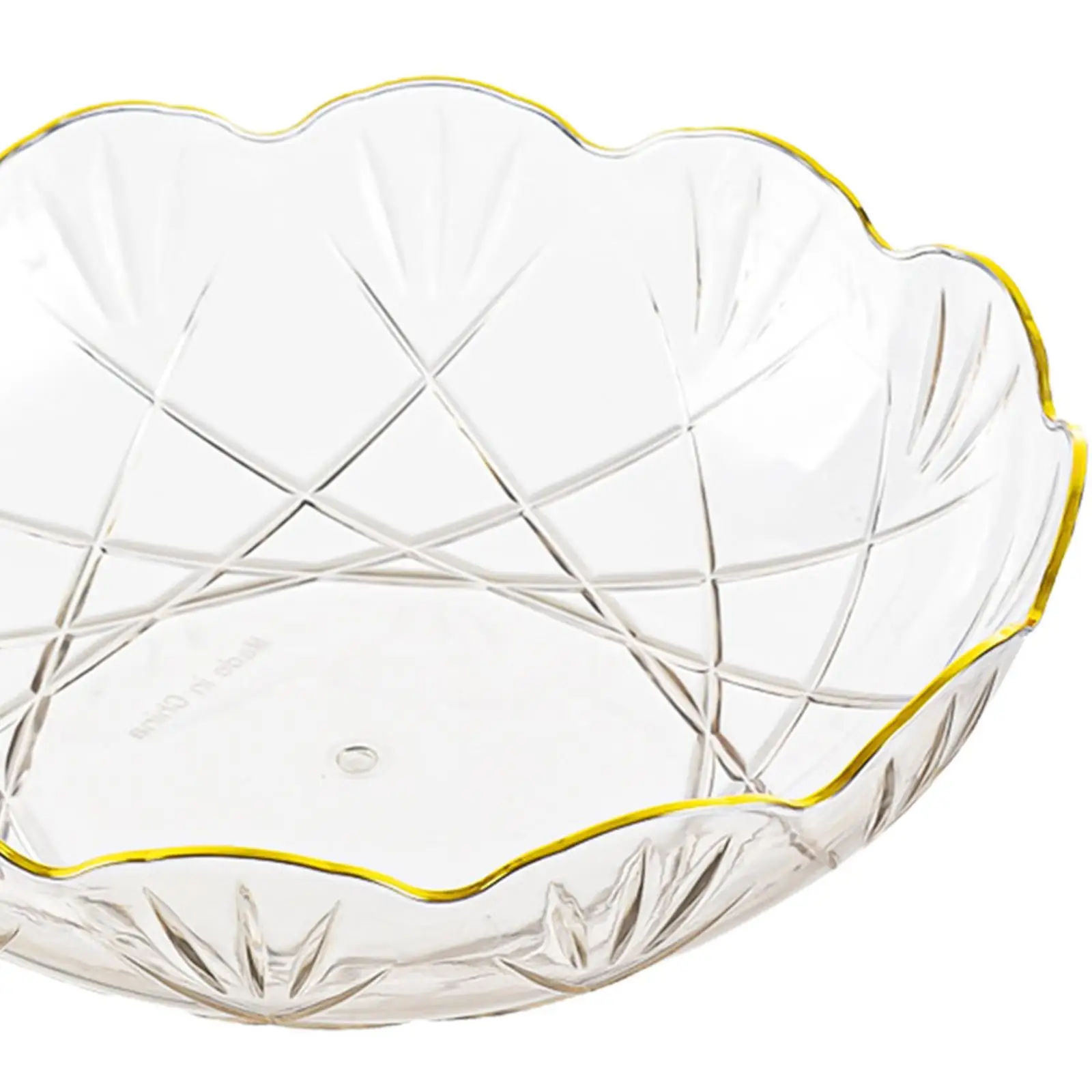 Fruit Tray Fruit Plate Decorative Stylish Multifunctional Round Serving Tray
