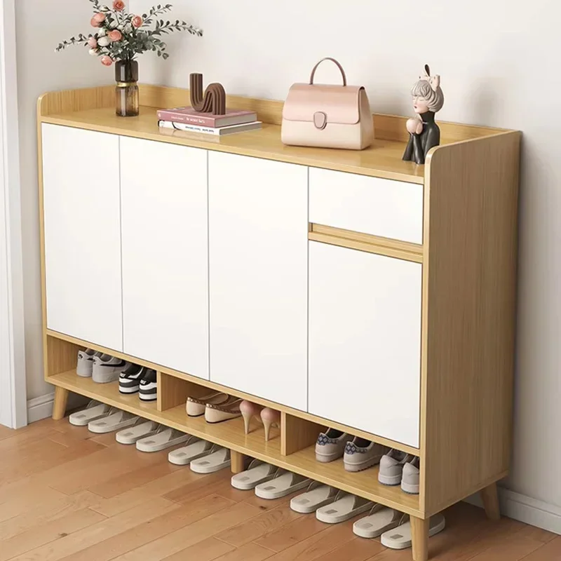 White European Shoe Rack Nordic Modern Designs Storage Cabinet Shoe Rack Living Room Luxury Szafka Na Buty Entrance Furniture