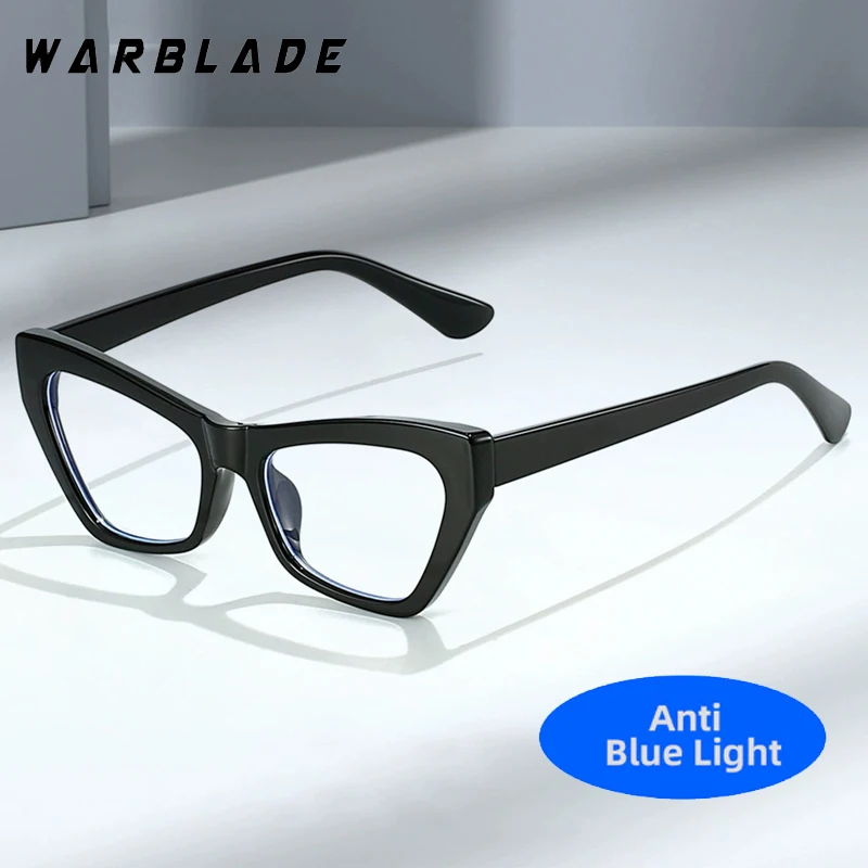 

Fashion Cat Eye Optical Women Glasses Brand Designer Men Computer Games Reading Anti-Blue Light Protection Eyewear Lentes Female