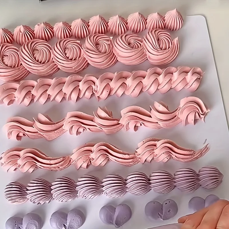 8pcs stainless steel piping nozzles set — icing tips for cake, biscuit & cupcake decoration 6