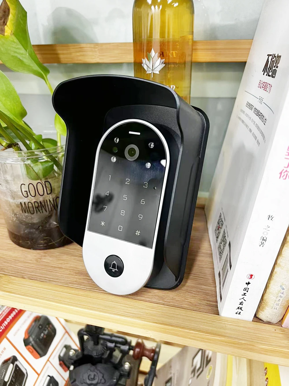 Tuya WiFi Video Intercom Access System: RFID Keypad + IP Camera, Outdoor Electric Door Control with Cover for Apartments/Gates