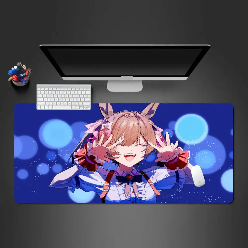Smart Falcon U-Umamusume Anime Mousepad Non-slip Suitable For Office Computers Laptops E-sports Game Desk Mats XXL Keyboard