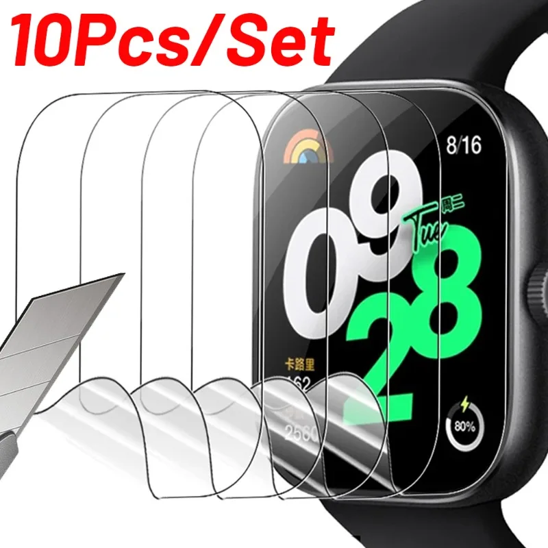 For Redmi Watch 4 Screen Protector Soft Clear Hydrogel Protection Film for Xiaomi Redmi Watch4 Full Coverage Watch Accessories