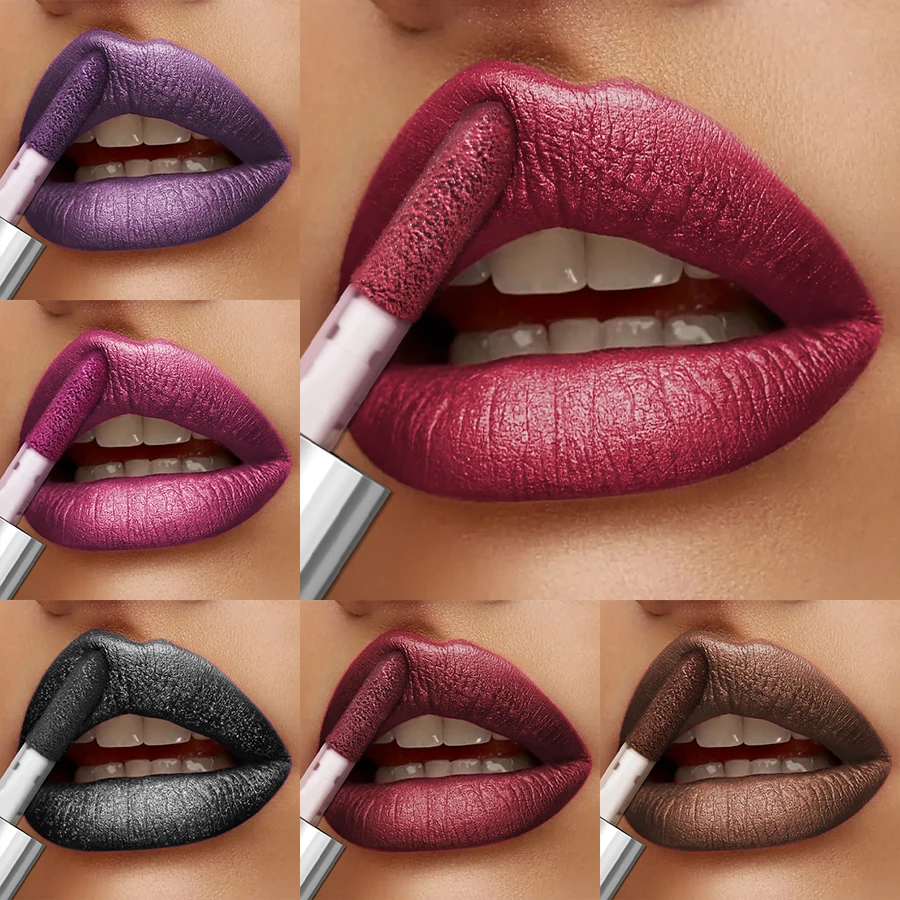 20 สี Glitter Lip Glaze กันน้ํา Diamond Shimmer Lip GLOSS Sparkling Liquid ลิปสติก Long Lasting Lip แต่งหน้าสําหรับผู้หญิง GIF