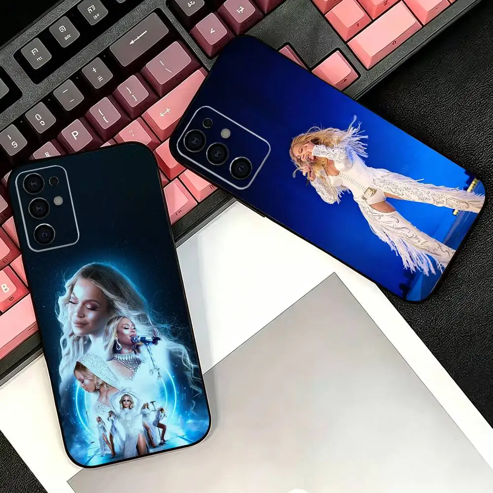 B-Beyonce Cowboy Carter Horse Phone Case For Samsung S26,25,24,21,22,21,20,10,9,8,7,6,5,Ultra,Plus,Fe,Lite Black Shell