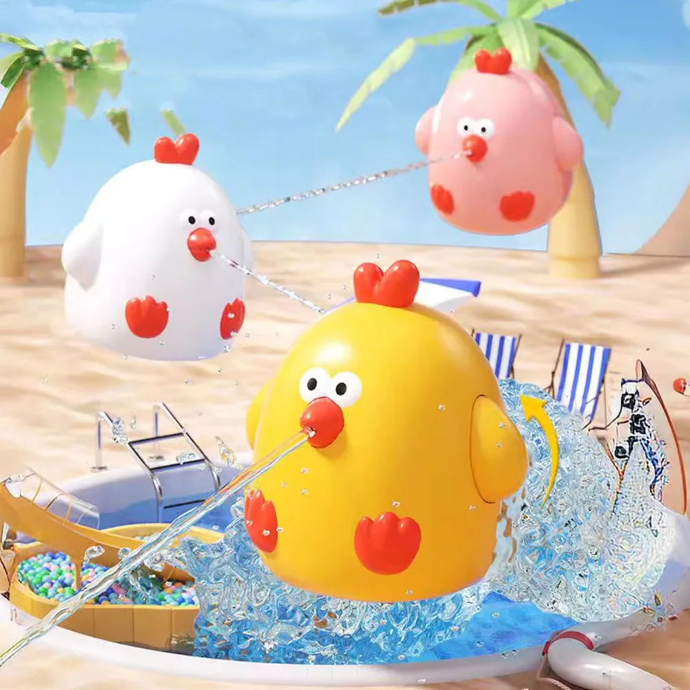 

Shower Toy Yellow Chicken Water Squirt Toy Anime Spray Water Baby Bath Toys Funny Cartoon Swimming Water Toys Funny Gift