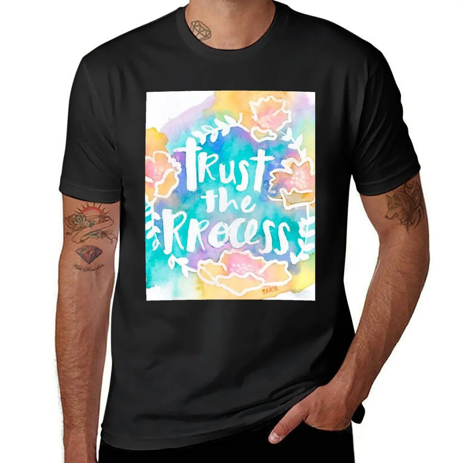 

Trust the RRocess T-Shirt blacks Short sleeve tee graphic t shirt vintage mens clothes