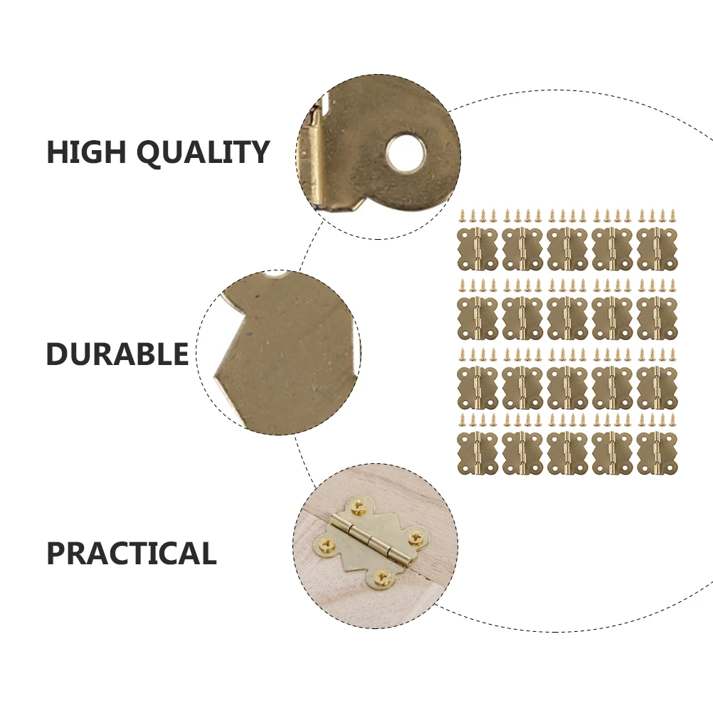 

40Pcs Parrot Nest Box Accessories Anti-Bite Ring Hinge Lock Screws Wear-Resistant Breeding Box Supplies