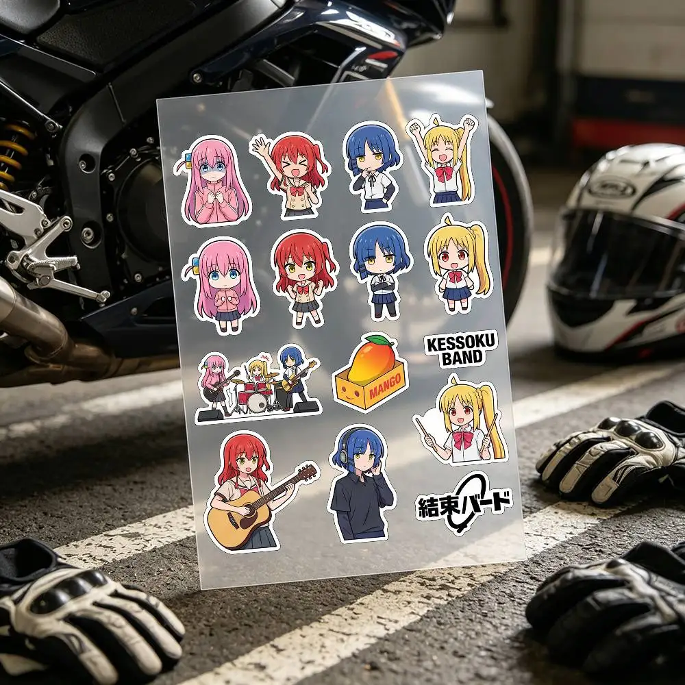 Popular Anime B-BOCCHI THE ROCK Stickers Auto Body Bumper Windows Motorcycle Laptop Walls Vinyl Decal Car Tuning Accessories