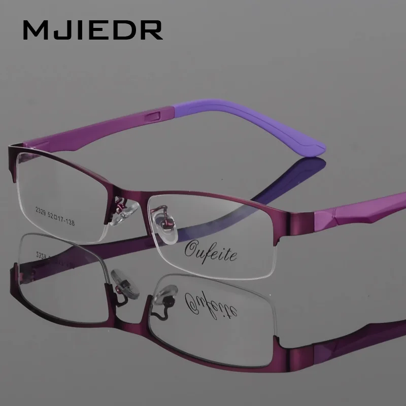 

MJIEDR Half Rimless Eyeglasses Frame Optical Prescription Semi-Rim Glasses Frame For Women's Eyewear Female Armacao Oculos