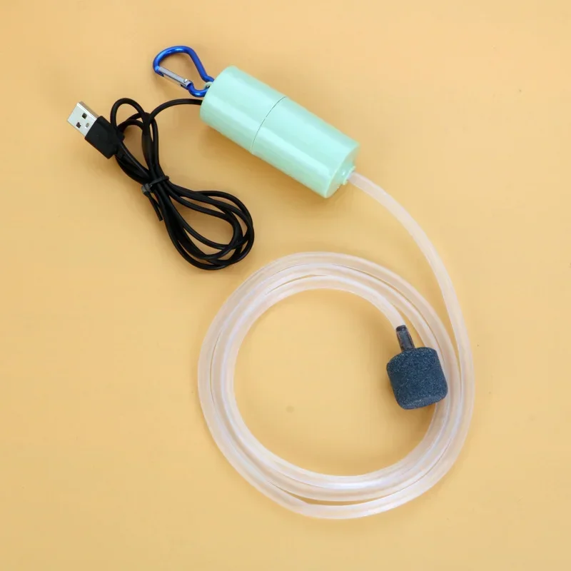 Akwarium pompa tlenowa do akwarium akwarium USB cicha sprężarka powietrza Aerator przenośny Mini mały oksygenujący akcesoria akwariowe 5v 1W