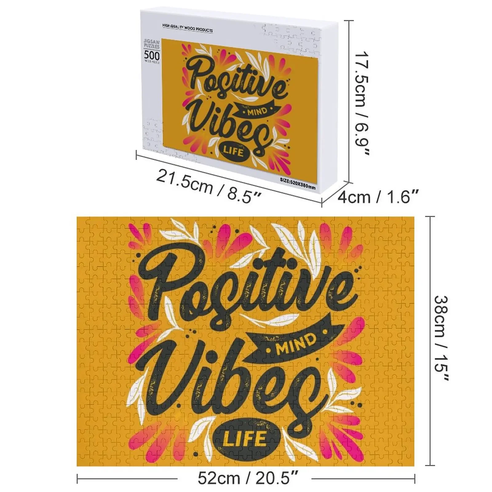 Vibes positivos Rompecabezas Anime Customs Con Foto Puzzle