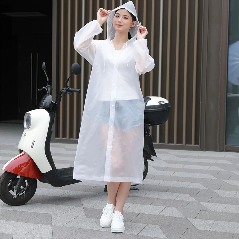 Raincoat Long All-in-one Full-body Protection Rainstorm Transparent Adult And Children Travel Outdoor Thickened Poncho