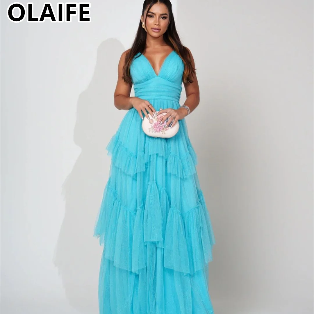 

Chic Prom Dresses فساتين سهرة Multi Layer Mesh vestidos para eventos especiales فساتين للمناسبات الرسمية vestidos de gala