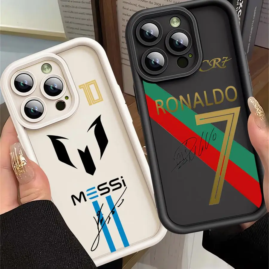 S-Spuerstar Phone Case for M-messis iPhone 16 15 14 13 12 11 Pro Max Mini XR XS X 7 8 6 6s Plus C-cR7-R-Ronaldos Soft TPU Cover