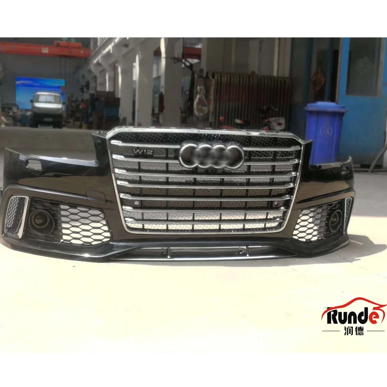 

Runde Car Modification PP Material Front Bumper For 2011-2018 Audi A8 Facelift S8 RS8 Style Front Bumper Body Kit