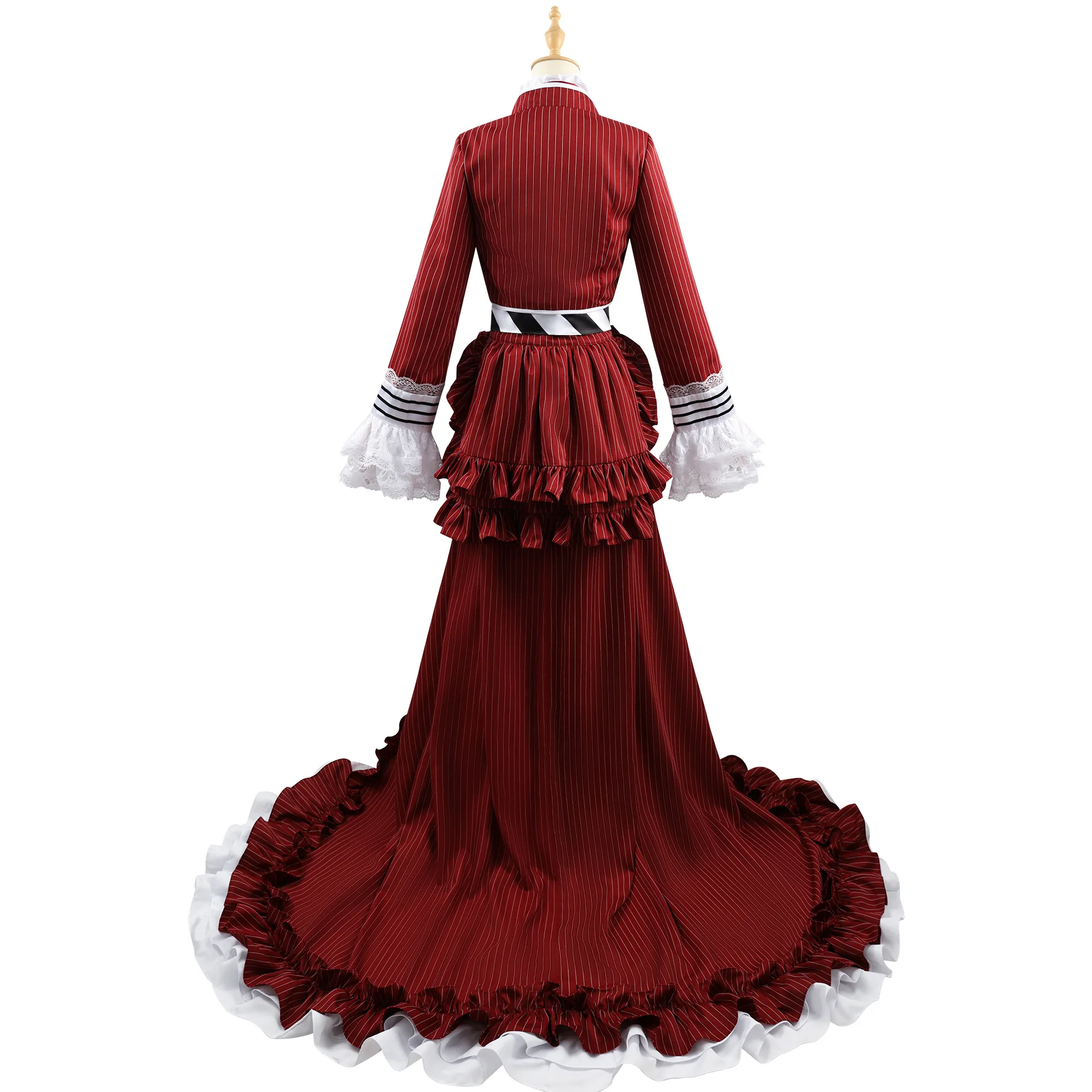 Anime Zwarte Butler Ciel Phantomhive Cosplay, Kostuumjurk Rood Gothique Lolita Lange 208.k Vrouwen Men Halloween Feest Comic Con