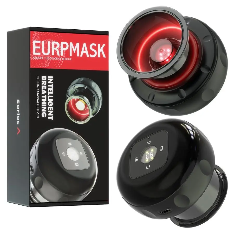 

Pack 5in1 Electric Cupping Kit for Massage Therapy with Red Light Therapy 24 Levels of Adjustable Suction amp Heat, Portable Cup