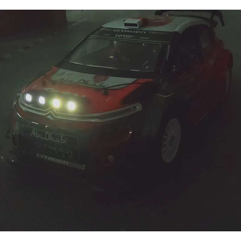 Für 1/7 Hyper Go MJXRC7303 C3 Simulation Front Scheinwerfer Haube Licht Fernbedienung Auto Off-road High Speed RC Autos Lkw