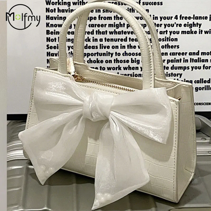 Women's Bags Clutch Fashion Handbags Pink Cute Purse Bowknot Female Underarm Bag Sweet Girl's Square Shoulder Messenger Tote Bag