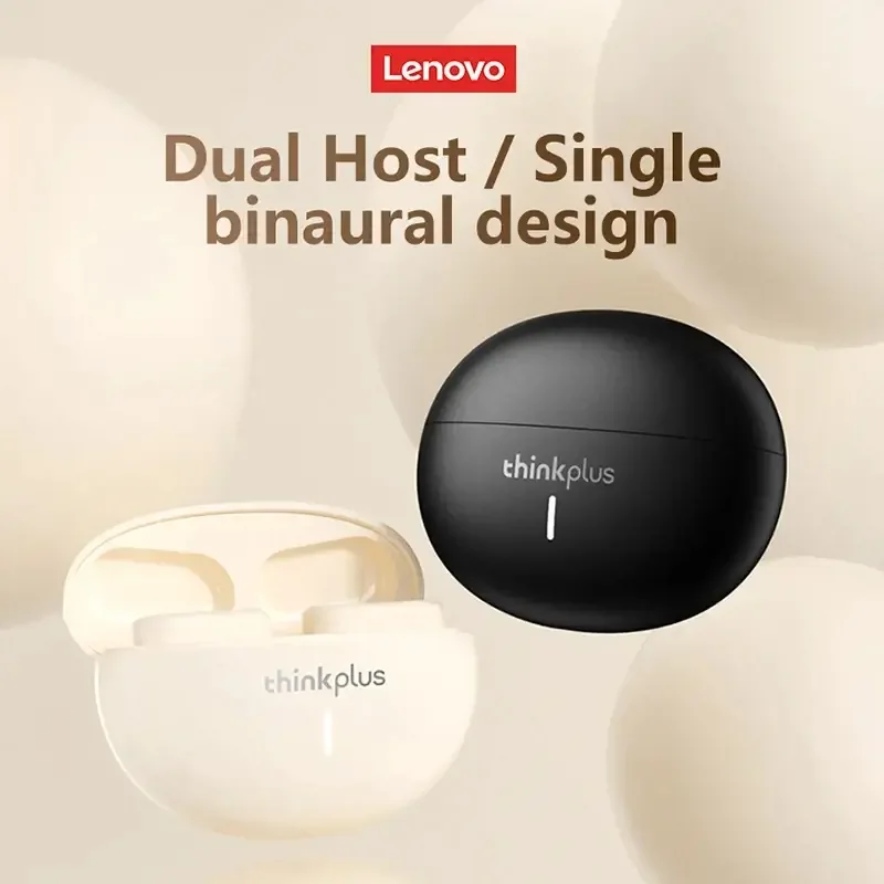 Original Lenovo LP19 Wireless Bluetooth V5.1 Headset Sports In-Ear Dual Mode Earphones HD Microphone HiFi Sound Touch Headphones