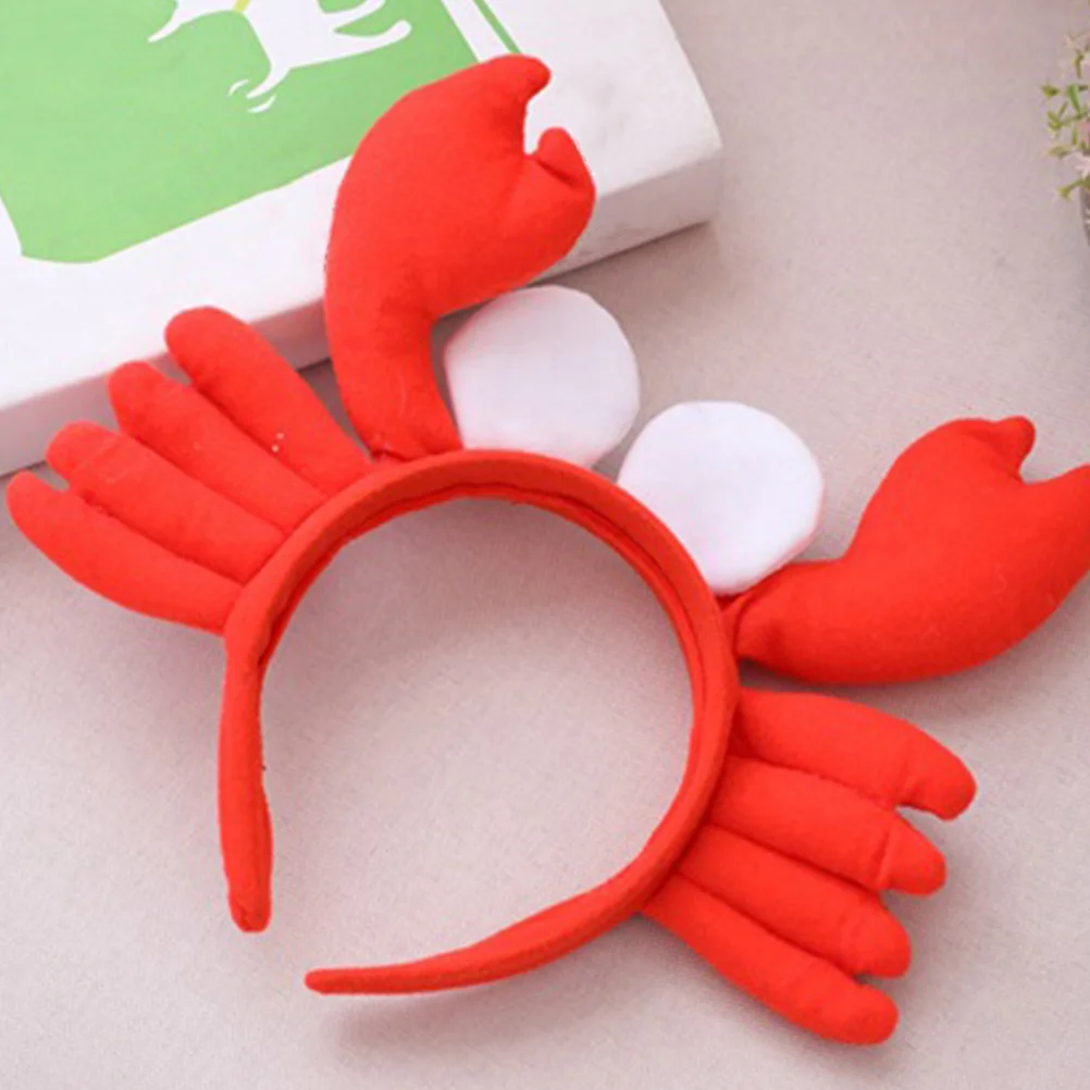 

2 Pcs Lobster Big Eyes Crab Headband Makeup Costume Accessories Sports Girls Headbands