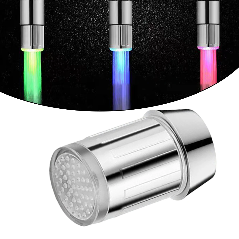 Bathroom Decor Color Changing Faucet Colorful Faucet Temperature Sensitive Water Powered Electroplating Material