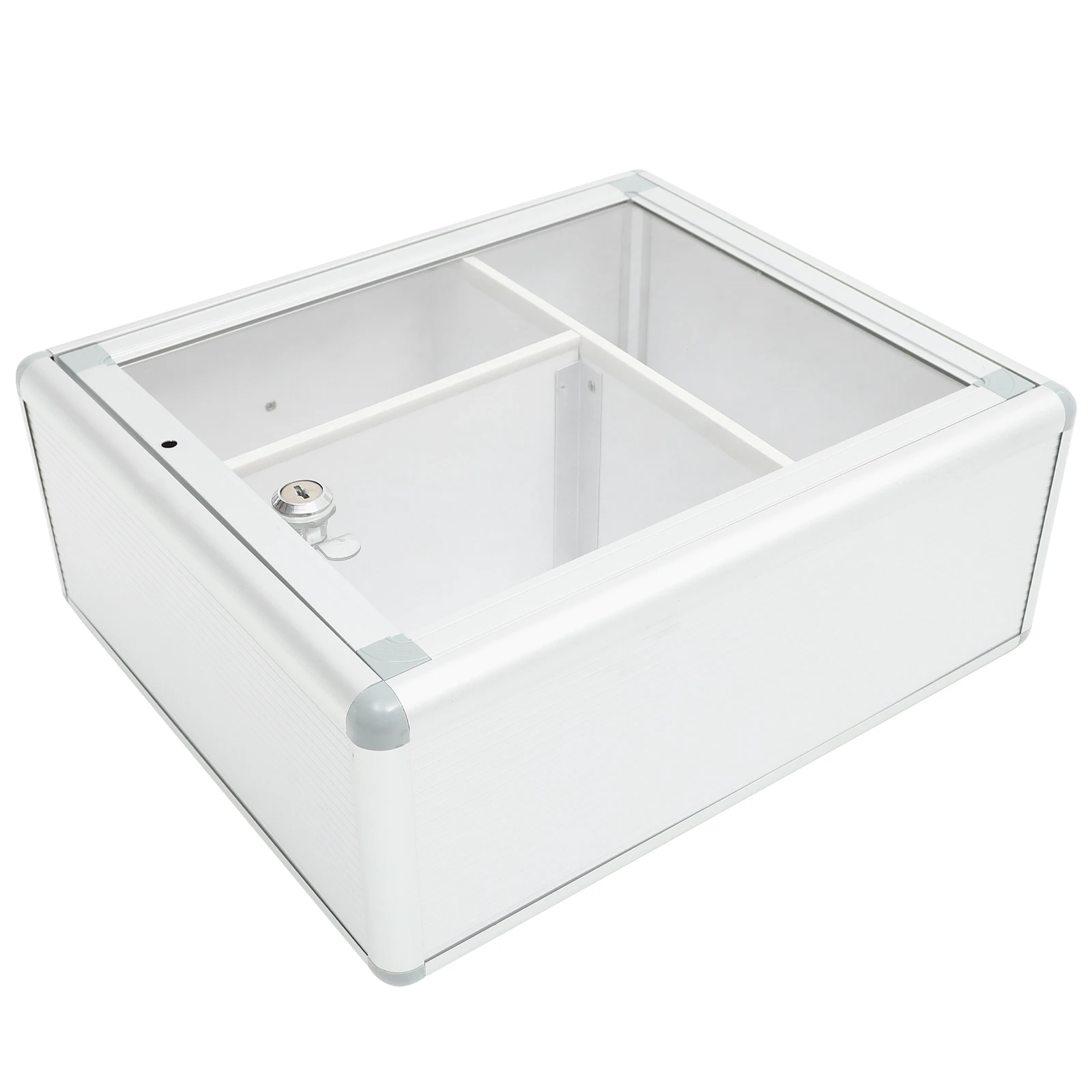 Lockable Wall Medicine Box Aluminum Alloy Sturdy Storage Container Portable First Aid Kit Household Office Travel Outdoor