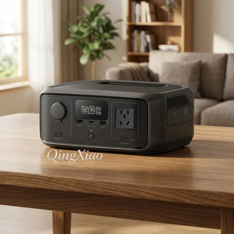 76800mAh Portable Power Station 220V Fast Charging Emergency Backup Power Supply For Home And Outdoor Use With LCD Display