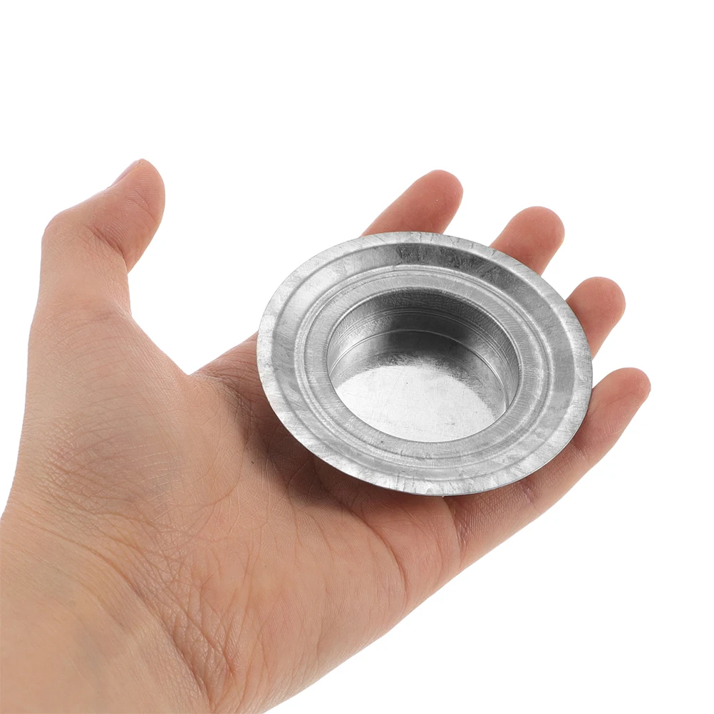 

10pcs Stainless Steel Jar Holder Inserts Regular Mouth Replacement Lid Decorative Metal Tea Light Holders Easy Clean