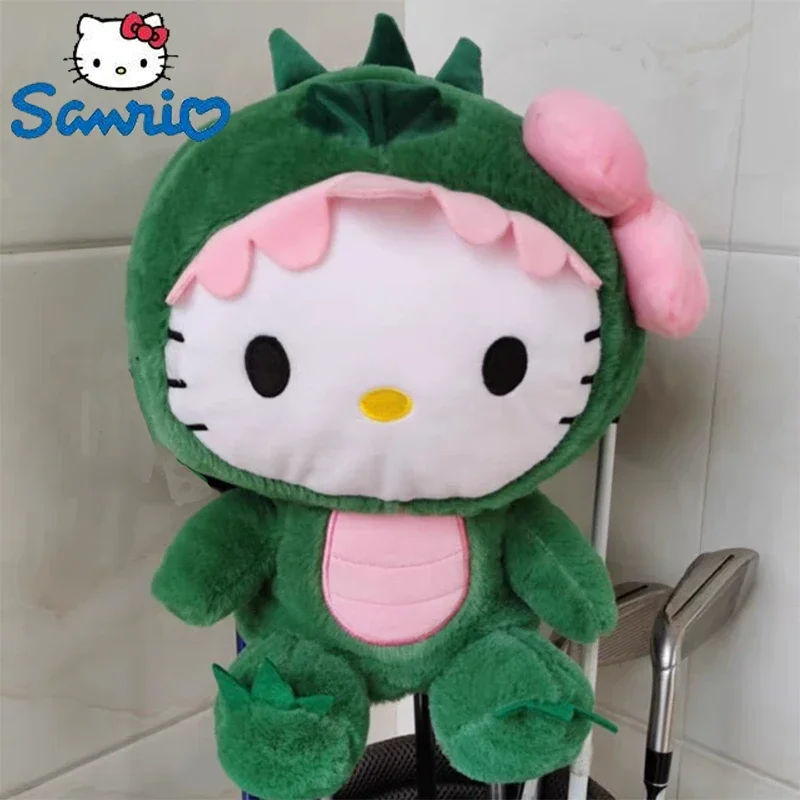 35/50/65cm Sanrio Anime Dinosaurs Hello Kitty Plush Toys Kawaii Large Pillow Cartoon Cute Comfortable Stuffed Dolls Gifts