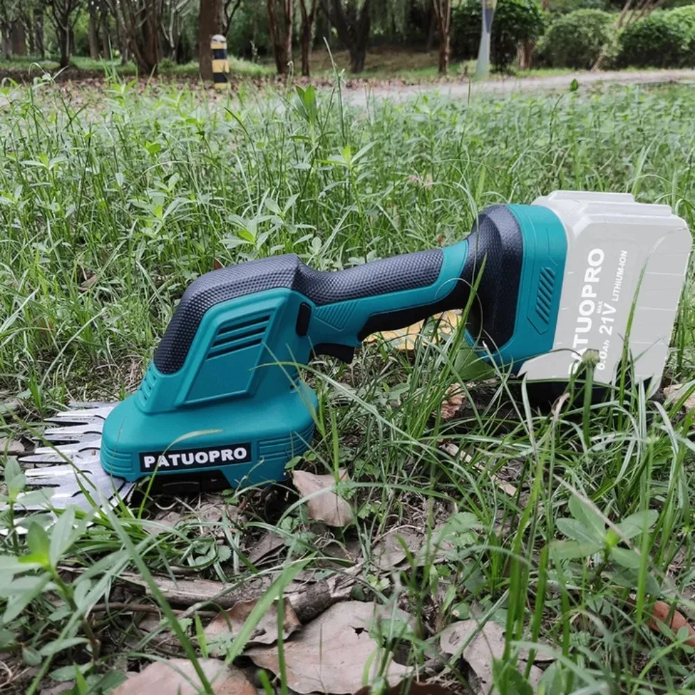 PATUOPRO 2 IN1 Electric Hedge Trimmer Rechargeable Handheld Shrub Weeding Pruning Garden Power Tool For Makita 18V Battery