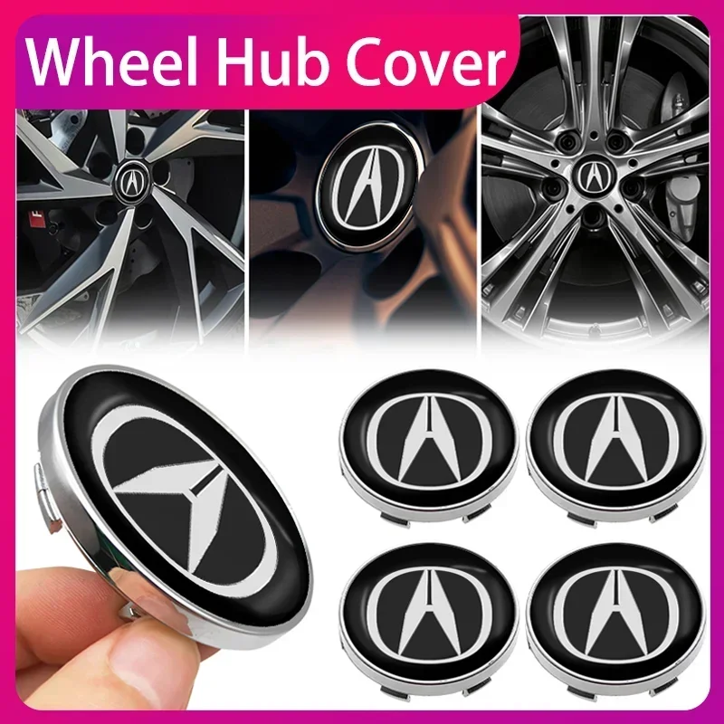 

Car Wheel Center Hub Cap Rim Cover Emblem Stickers Exterior Decoration For Acura Integra ILX NSX MDX RDX TSX RSX RLX Accessories