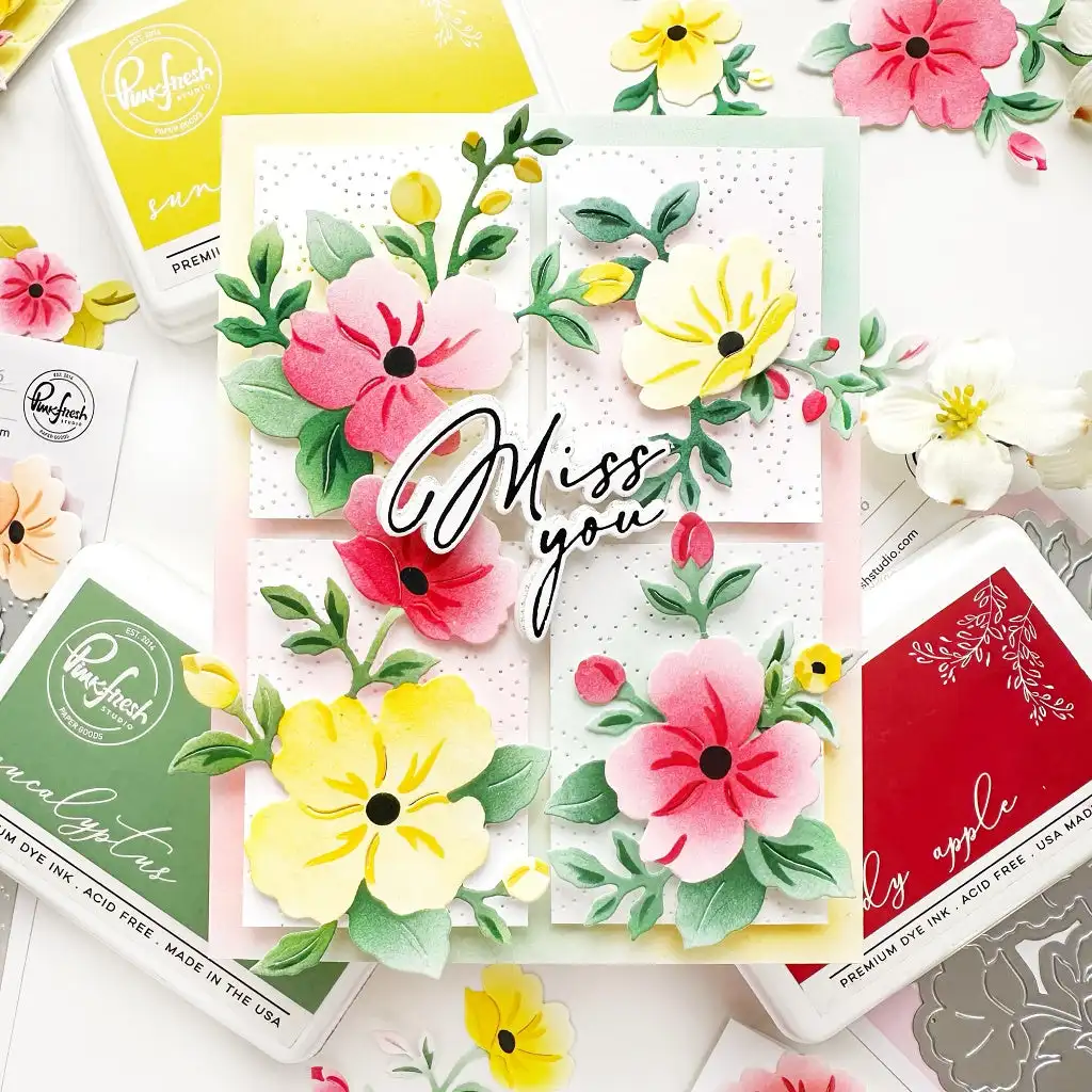 Pink Fresh September 2026 New Steeped in Comfort Metal Cutting Dies Stamp Stencil Hot Foil DIY Scrapbook Geet Card Handmad Album