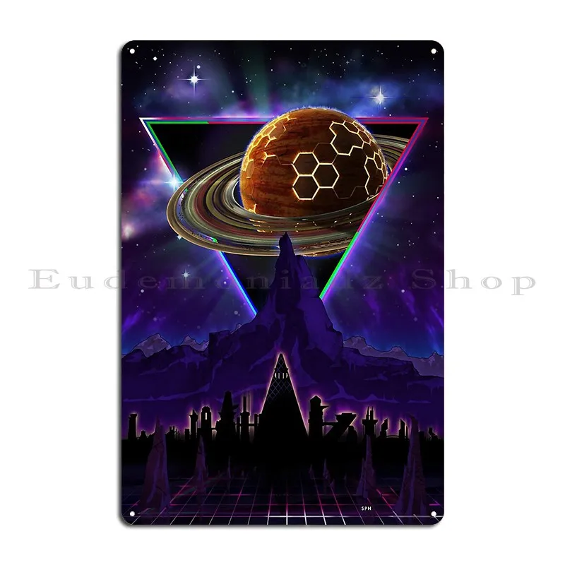 Summon The Future Synthwave Blade Runner Future Metal Signs Customize Wall Plaque Customized Painting Plates Tin Sign Poster