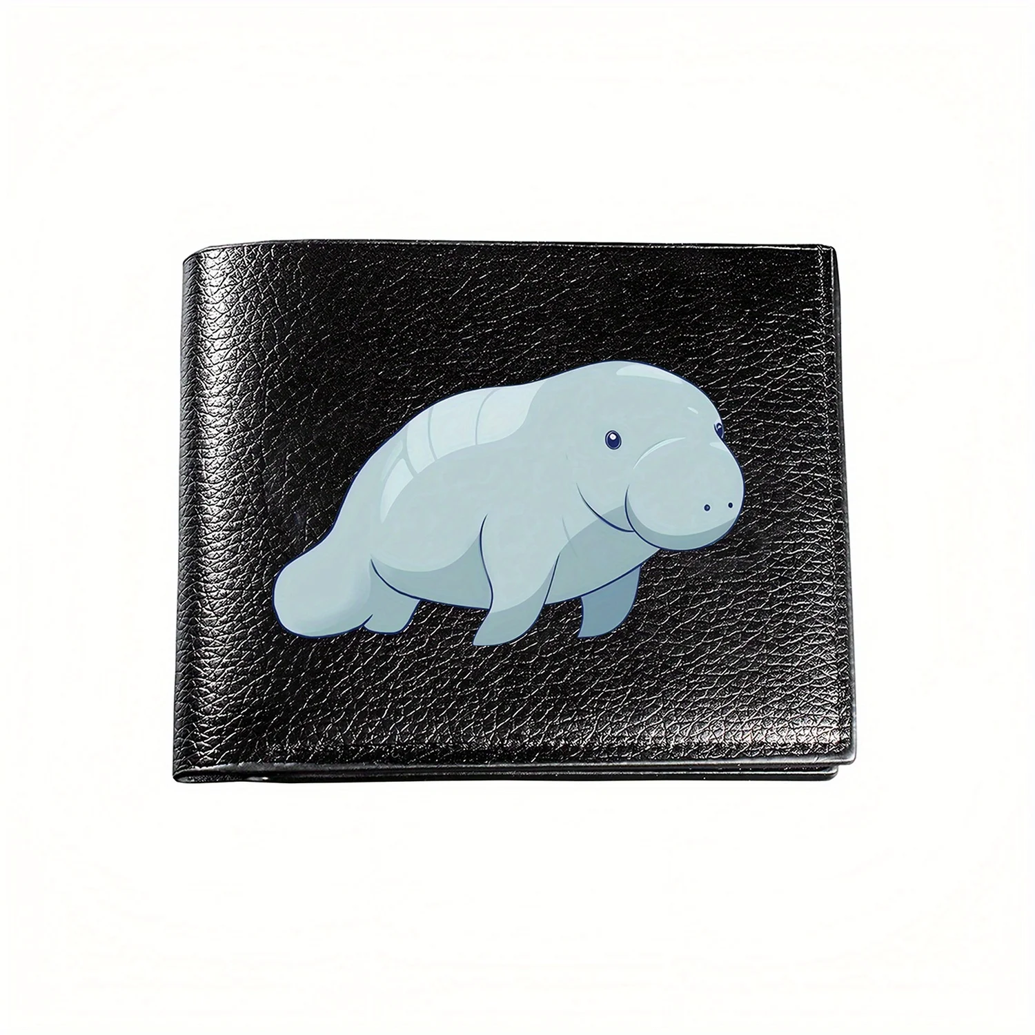 Adorable Manatee Illustration Business Mens Casual Elegant Simple Practical Quality Wallet Stylish Printing Graphic Creative Chr