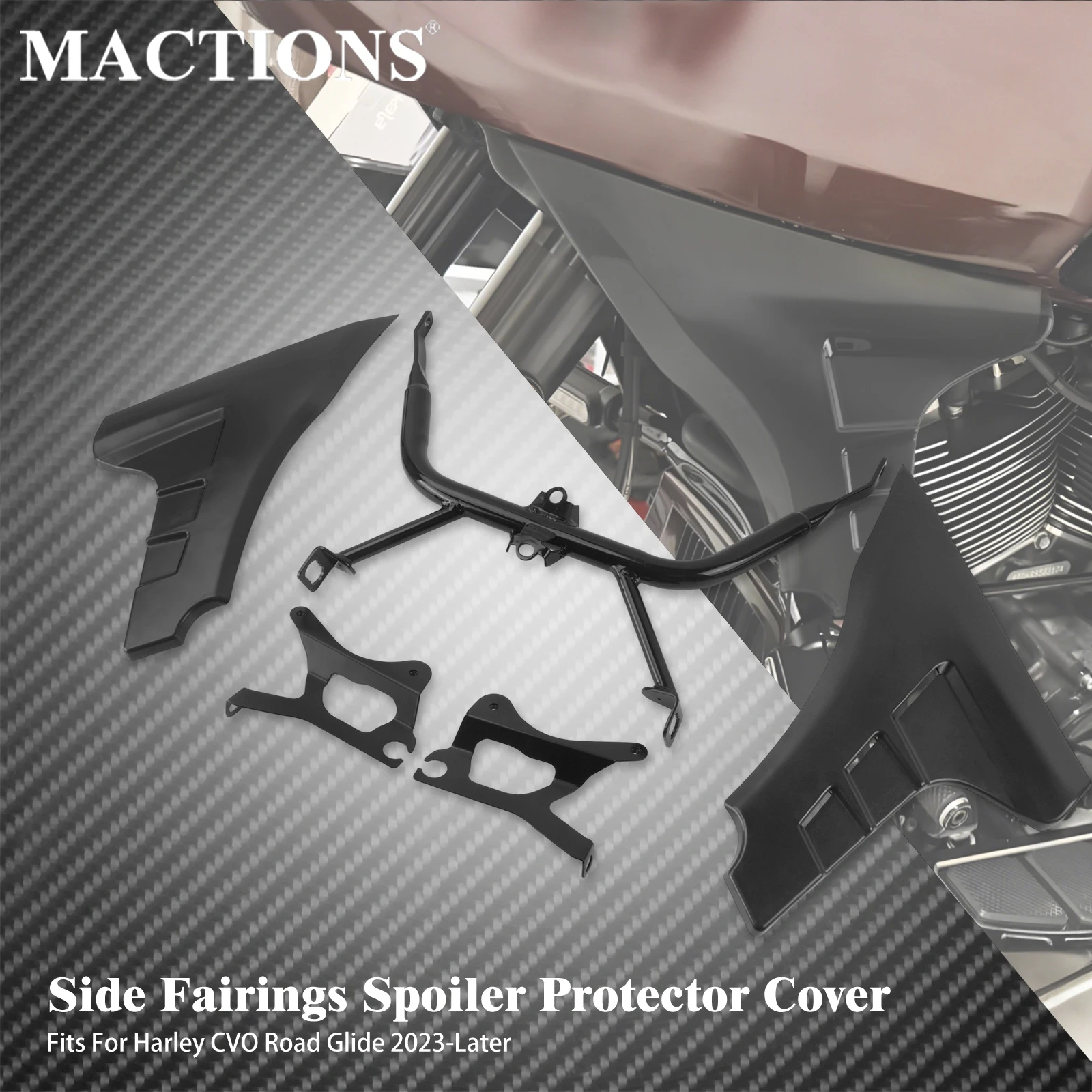 Motorcycle Panel Spolier Bracket Kit Protection Cover Fairing Side Cover For Harley Touring CVO Road Glide FLTRXSE 2023-2025