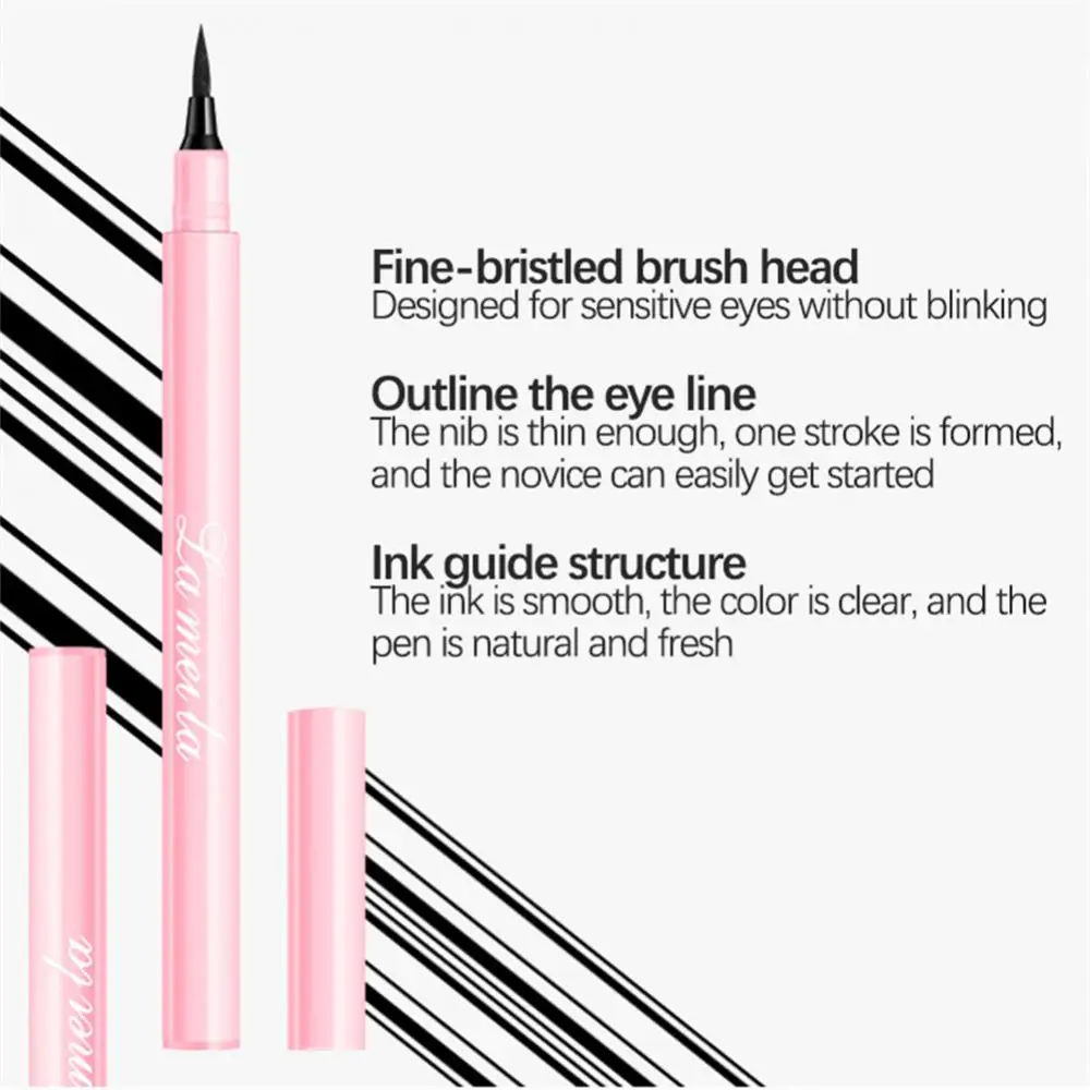 Long-lasting Easy Application Cosmetics Super Dark Smudge-proof Liquid Eyeliner Long-lasting Eye Makeup Celebrity Favorite Hyped