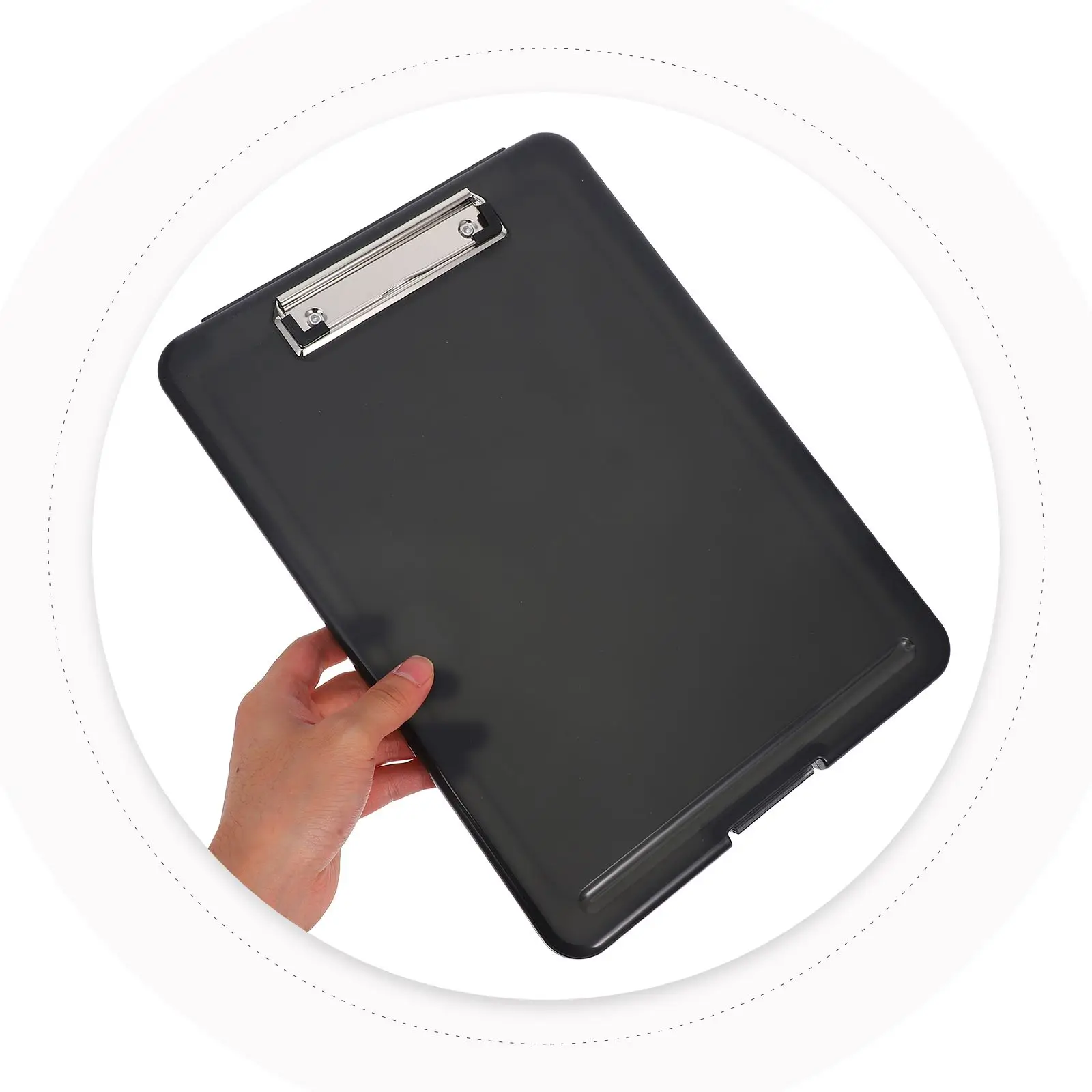 File Storage Box Clip Boards with Heavy Duty Scrapbook Calculator Clipboard Office