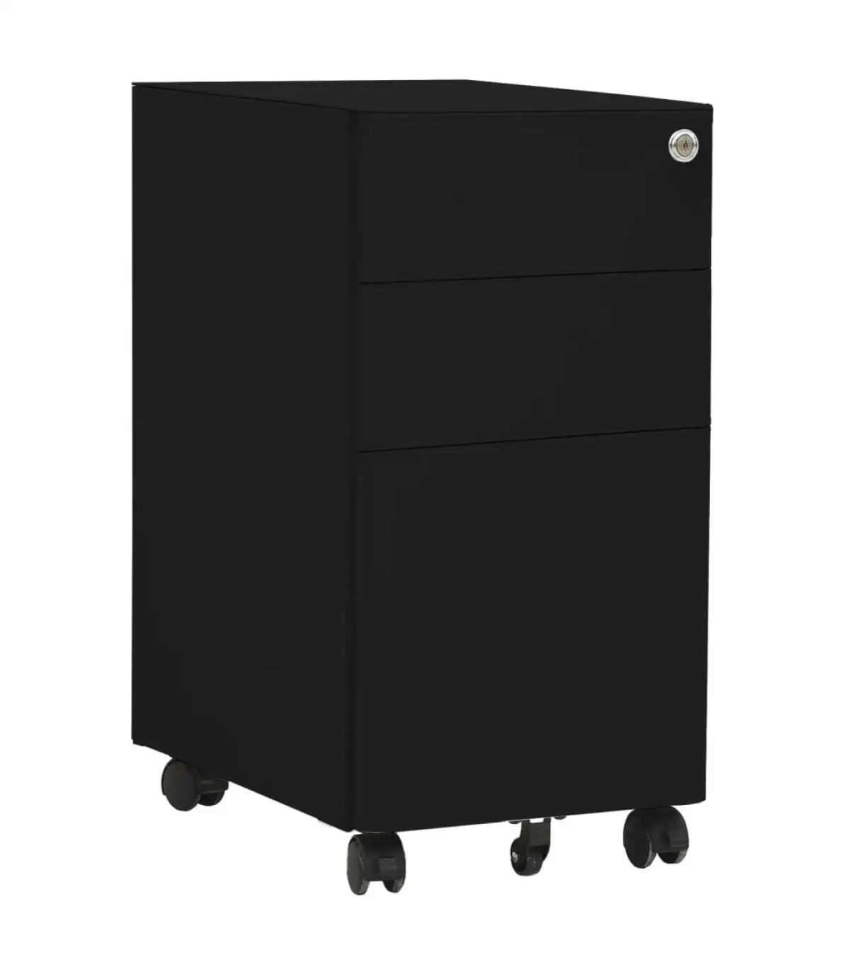 Filing cabinets mobile filing cabinet black steel 30x45x59 cm