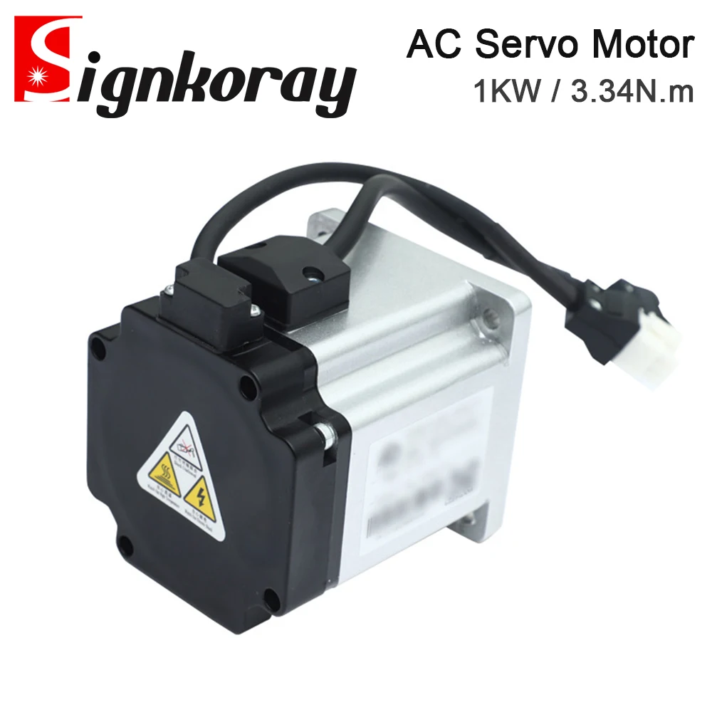 Серводвигатель переменного тока SignkoRay, 1 кВт, 3,34 Нм, 80ST-M03330, 3000 об/мин, 220 В, 4,2 А для промышленного применения управления