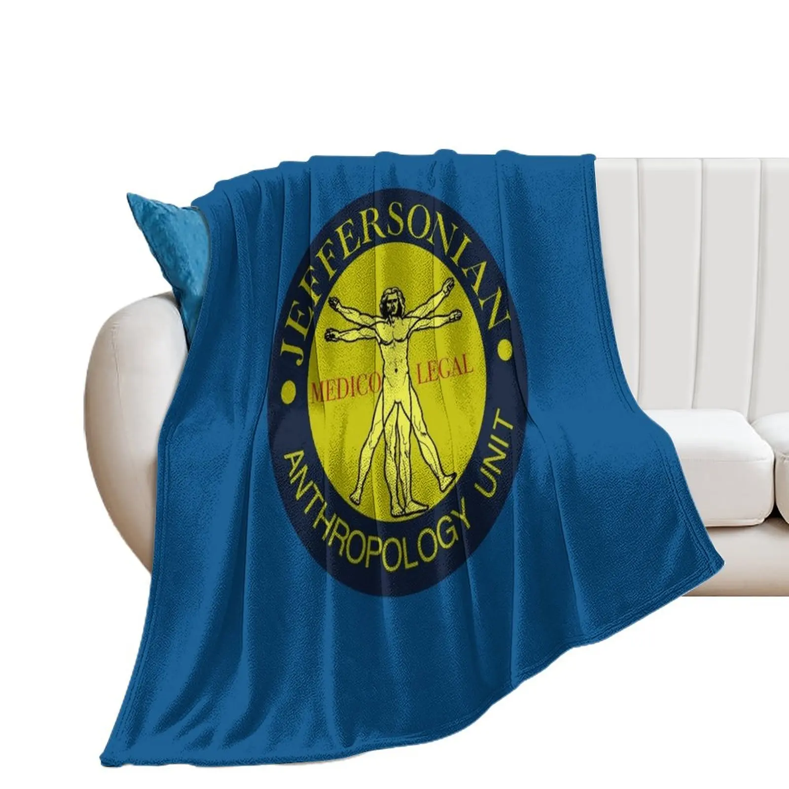 Jeffersonian Badge Throw Blanket Summer Beddings Furrys christmas gifts Blankets