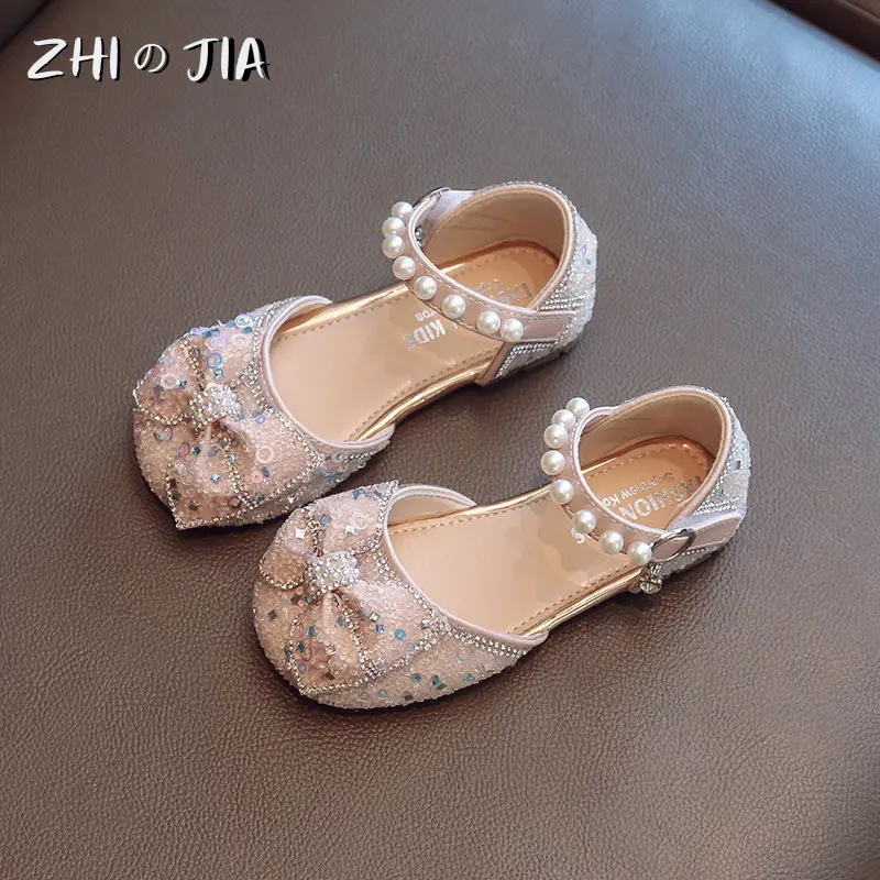 2025 New Summer Children's Lightweight Breathable Non Slip Sandals Girl Princess Shoes Pink Cartoon Flash Dance Sandals Student