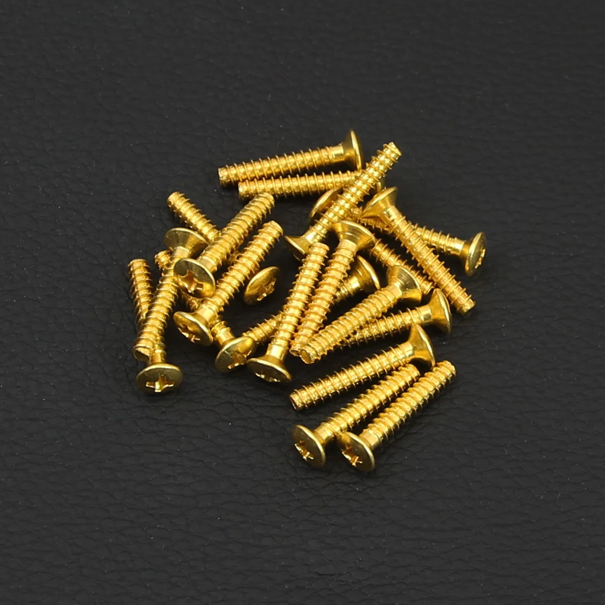 FLEOR-tornillos de pastilla para cuello de guitarra, 20 piezas de montaje de pastilla de bobina única, 3,5x20mm