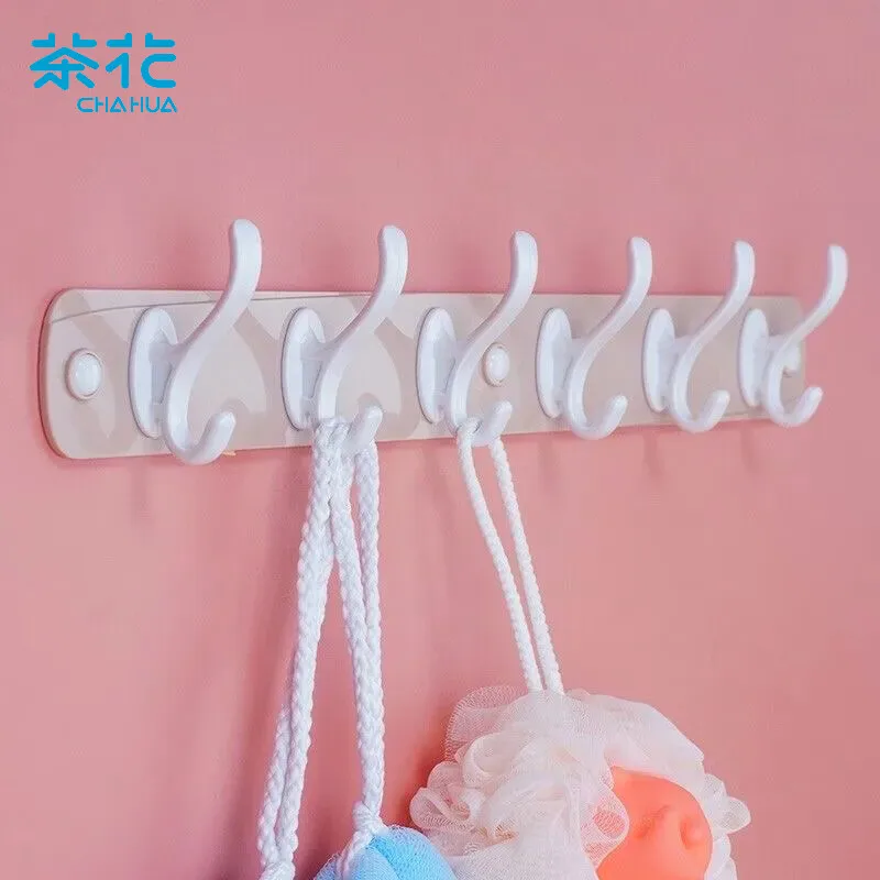 

CHAHUA New Hooks - No Marks Adhesive Hooks for Plastic Clothes